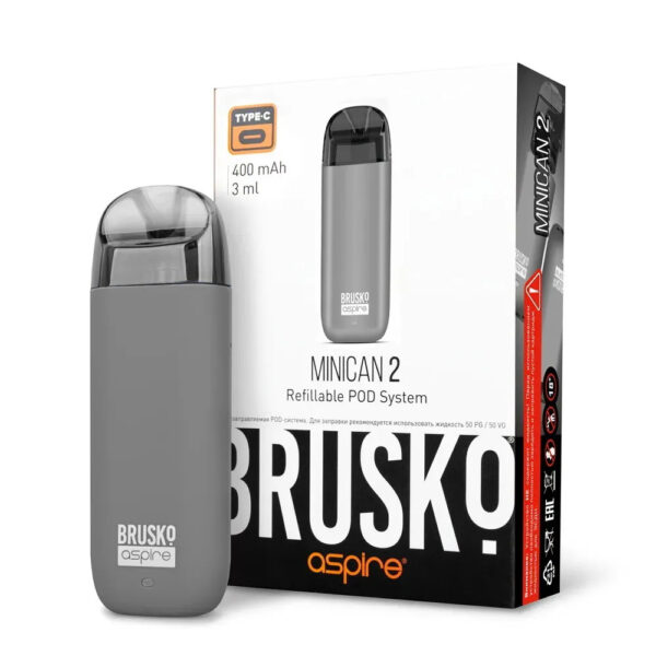 Brusko Minican 2 Pod 400mAh (Серый)