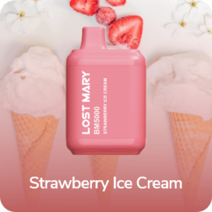 Одноразовая ЭС Lost Mary BM5000 - Strawberry Ice Cream (Клубничное Мороженое)