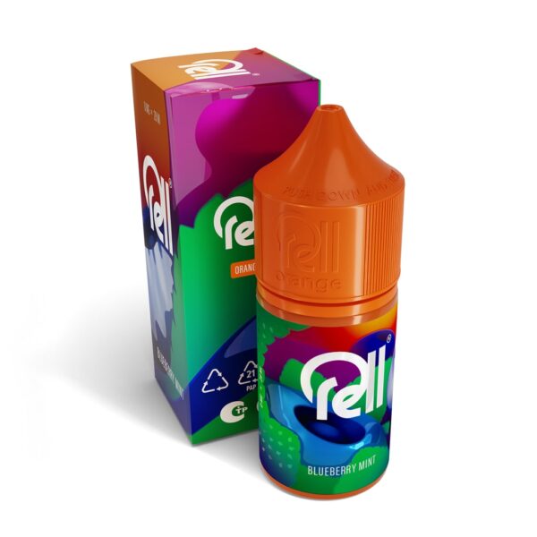 Жидкость RELL ORANGE - Blueberry Mint (0мг+бустер 18мг) (М)