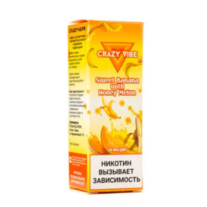 Жидкость Crazy Vibe Salt - Sweet banana with honey melon 30мл (20 Strong) (M)