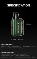 Voopoo Argus P1 Kit 800mAh (Green)