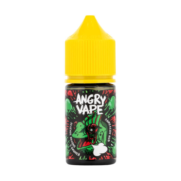 Жидкость Angry Vape Salt, 10 мл, Хамелеон RGB (зеленое яблоко с вишней), 2 (М)