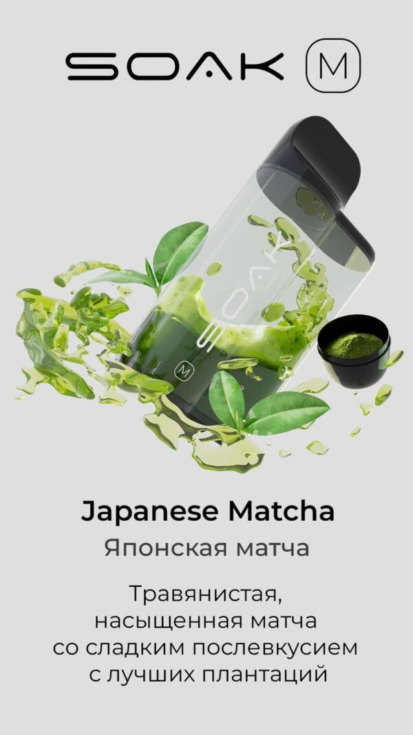 Одноразовая ЭС SOAK M 4000 - Japaneese Matcha (Японская Матча)