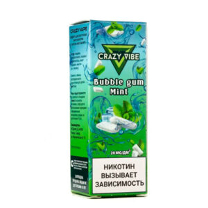 Жидкость Crazy Vibe Salt - Bubble gum mint 30мл (20mg) (M)