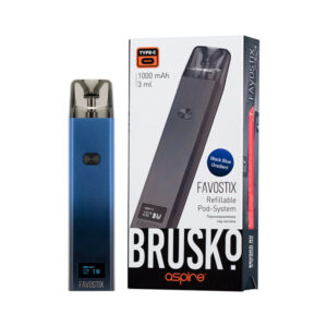 Brusko Favostix Pod 1000mAh (Чёрно-голубой градиент)