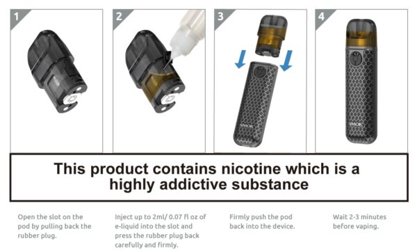 Smok Novo 4 Mini Pod Kit 900mAh (Fluid 7-Color)