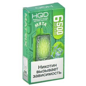 Одноразовая ЭС HQD MATRIX 6500 - Мята