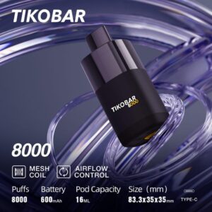 Одноразовая ЭС TIKOBAR 8000 - Клубничный мохито (M)