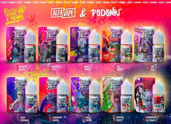 Жидкость ALFA VAPE & PODONKI Salt - Cowberry Juice 30мл (Ultra Hard 7+)