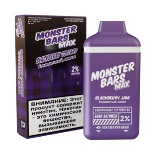 Одноразовая ЭС Jam Monster Bars Max 6000 - Blackberry Jam (Ежевичный джем)